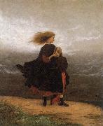 Eastman Johnson The Girl I left behind me oil painting on canvas